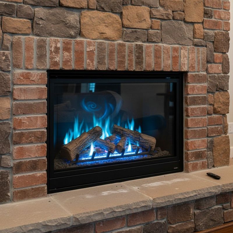 Brick Or Stone Fireplace Installation