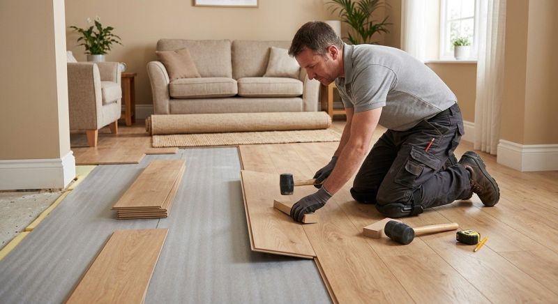 New Laminate Floor Installation