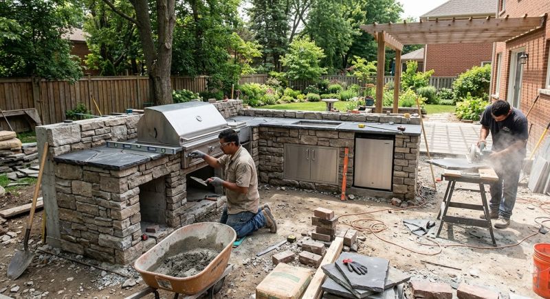 Outdoor Kitchen Construction