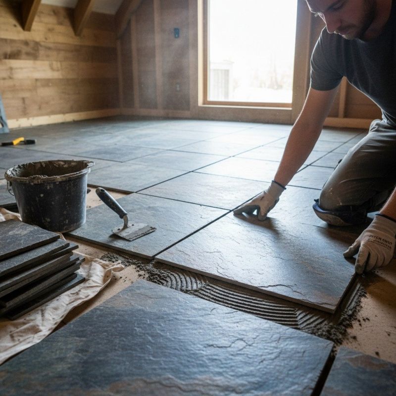 Slate Tile Installation