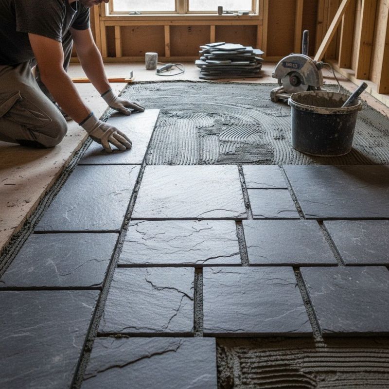 Slate Tile Installation