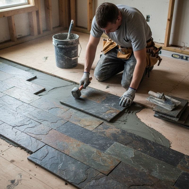 Slate Tile Installation