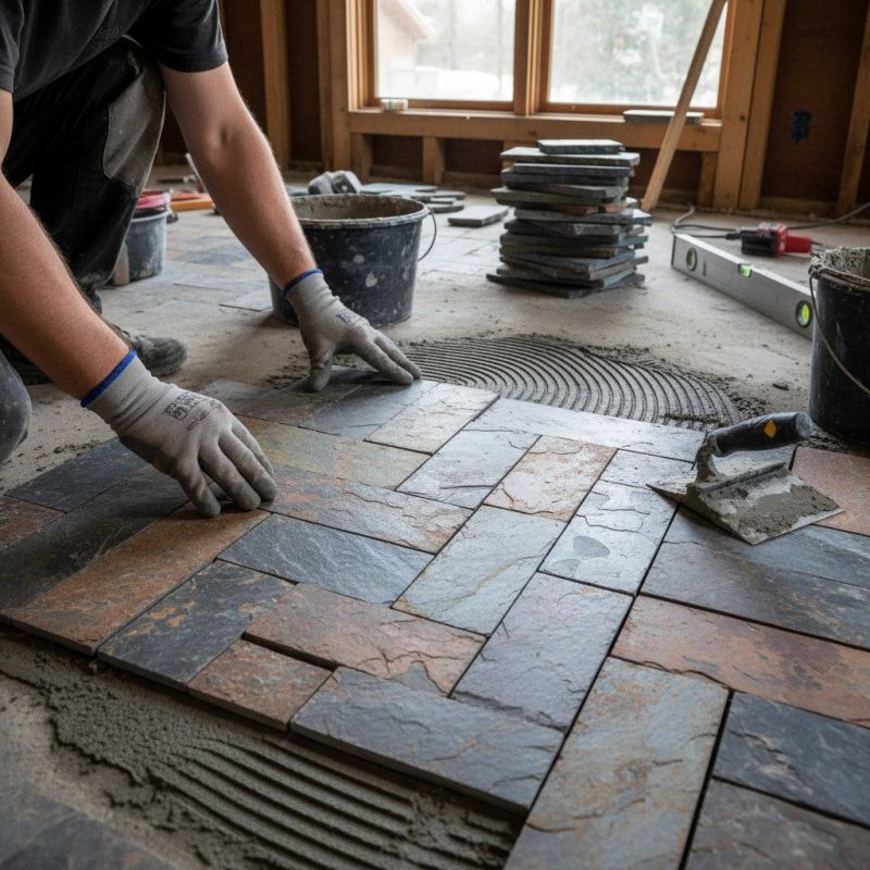 Slate Tile Installation