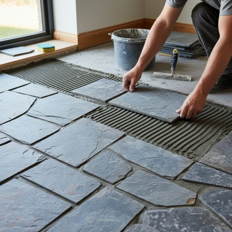 Slate Tile Installation