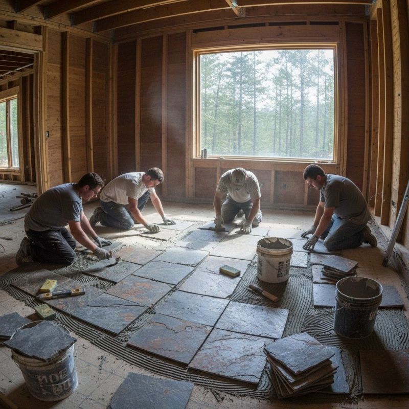 Slate Tile Installation
