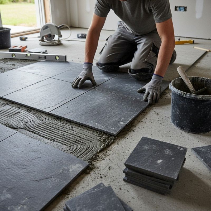 Slate Tile Installation