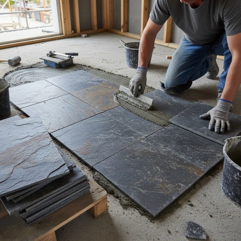 Slate Tile Installation