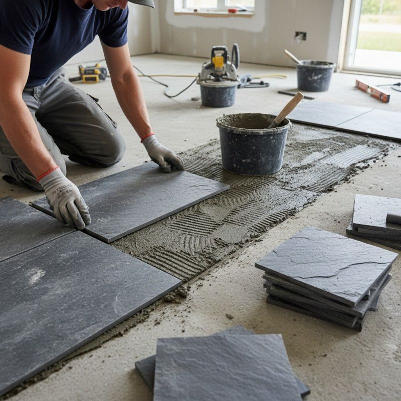 Slate Tile Installation