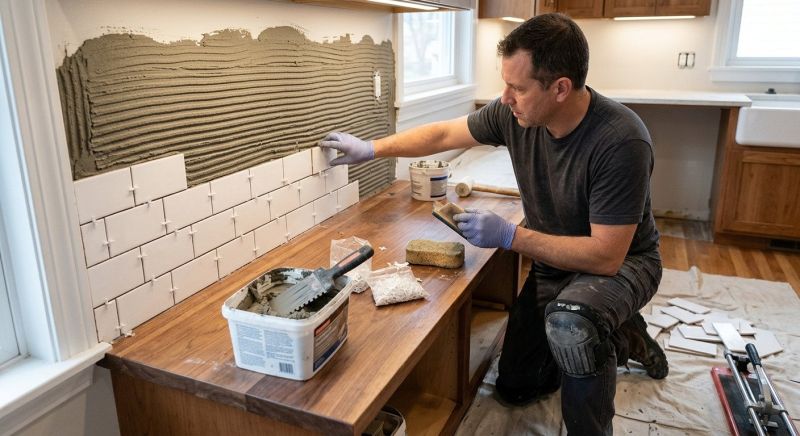 Tile Backsplash Installation