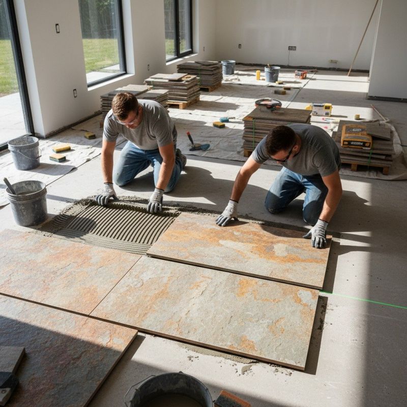 Tile Floor Installation