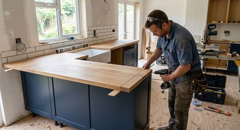 Wood Countertop Installation