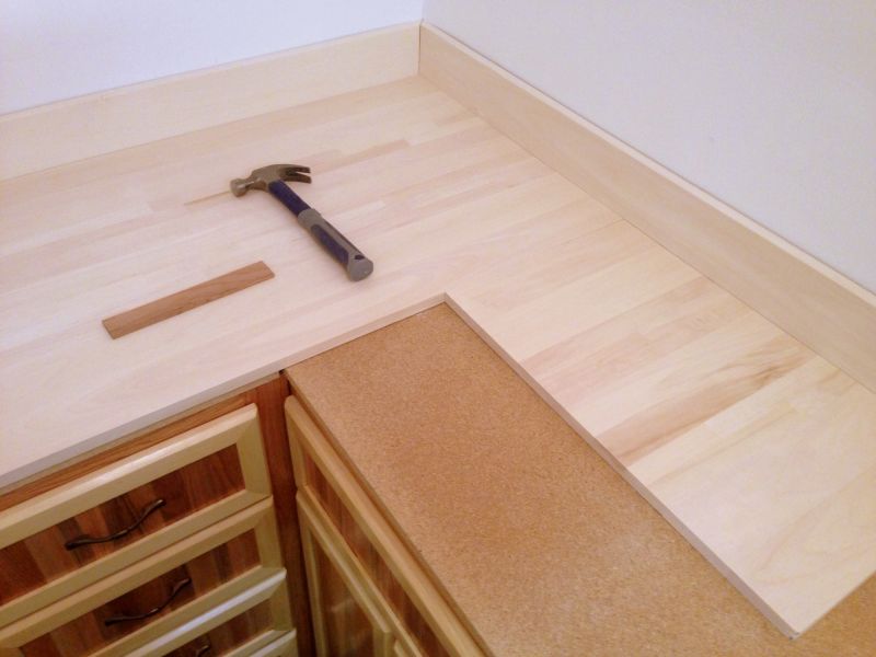 Wood Countertop Installation